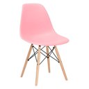 Ver imagem 2 de CONJUNTO INFANTIL MESA EAMES EIFFEL + 2 CADEIRAS: Preto e Rosa Bebe