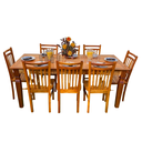 Ver imagem 1 de Mesa Madeira de Demolição 2m X 90cm com 8 Cadeiras Pequim de Jantar Sudeste Rústico