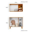 Ver imagem 2 de Kit Cozinha Compacta Susi 5 Portas Multiuso Armário Aéreo Balcão com Nicho Design Moderno:freijo/gra