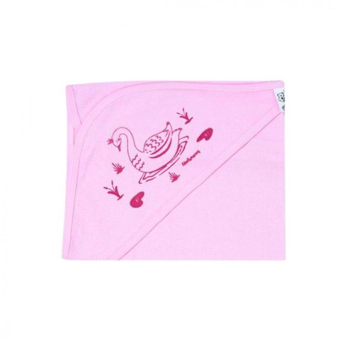 Toalha de Banho Bebe Mafessoni Simples C/capuz: Rosa