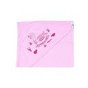 Ver imagem 1 de Toalha de Banho Bebe Mafessoni Simples C/capuz: Rosa