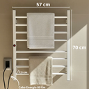 Ver imagem 2 de Toalheiro Termico Grande de Parede Branco 220v Larcant