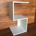 Ver imagem 4 de Mesa De Cabeceira Em S MDF branco 60x25x25 Montado Quarto