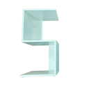 Ver imagem 1 de Mesa De Cabeceira Em S MDF branco 60x25x25 Montado Quarto