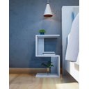 Ver imagem 5 de Mesa De Cabeceira Em S MDF branco 60x25x25 Montado Quarto