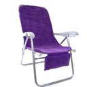 Ver imagem 1 de Praticapa Capa Toalha de Microfibra Com Regulagem Para Banco De Carro Ou Cadeira De Praia Roxo