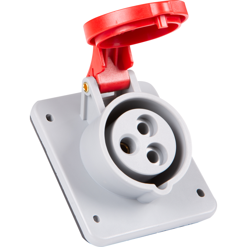 Tomada de Embutir Industrial 2p+t 32 a 380-415 Vca 9 H Tramontina - 2