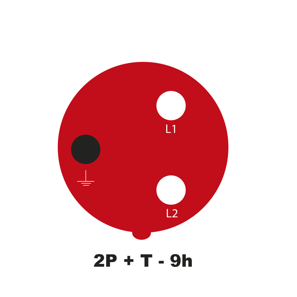 Tomada de Embutir Industrial 2p+t 32 a 380-415 Vca 9 H Tramontina - 1