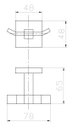 Ver imagem 3 de Kit De Acessório Quadrado Em Latão Rose Gold Fosco Para Banheiro 4 Peças HB-AK002RF Harmony Kit De A