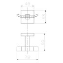 Ver imagem 3 de Kit De Acessório Quadrado Em Latão Rose Gold Fosco Para Banheiro 4 Peças HB-AK002RF Harmony Kit De A