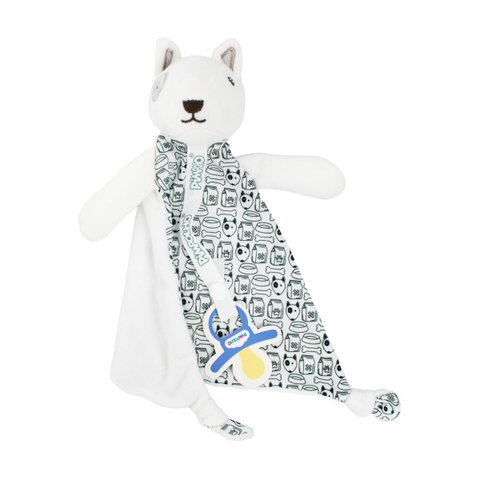 Naninha para Bebê Unissex Cachorro Branco - Pimpolho