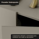 Ver imagem 7 de Rack Sala 100% MDF para TV até 60 Polegadas com Pés em Metalon 164x54x40cm Taupe