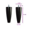 Kit 12 Pés Cama Box Queen King Size Juvene Preto C/ Porcas - 2