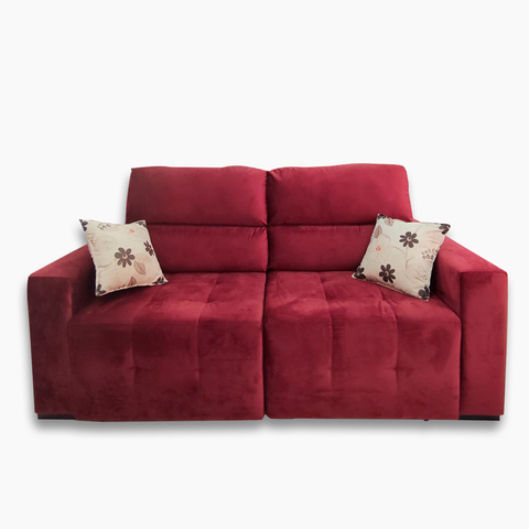 Estofado Plus Retrátil e Reclinável:bordo