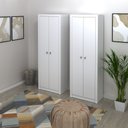 Ver imagem 1 de Conjunto de Escritório com Armário 02 pç CJ43018-006 Tecno Móbili - Branco