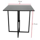 Ver imagem 5 de Mesa Prime 4 Cadeiras Quadrada BF Decor Prime Compacta Preto/Preto