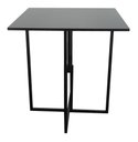 Ver imagem 3 de Mesa Prime 4 Cadeiras Quadrada BF Decor Prime Compacta Preto/Preto