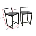Ver imagem 6 de Mesa Prime 4 Cadeiras Quadrada BF Decor Prime Compacta Preto/Preto