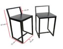 Ver imagem 6 de Mesa Prime 4 Cadeiras Quadrada BF Decor Prime Compacta Preto/Preto