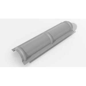 Cumeeira Lateral Lisa Plan Cinza