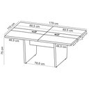 Ver imagem 5 de Mesa de Reunião para Escritório com 02 Tomadas 179cm Unik A02 Nogal Preto - Lyam Decor
