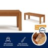 Conjunto Mesa com 2 Bancos e Buffet Madeira Maciça Primavera Cabecasa MadeiraMadeira - 9