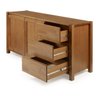 Conjunto Mesa com 2 Bancos e Buffet Madeira Maciça Primavera Cabecasa MadeiraMadeira - 12