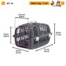 Caixa para Transporte de Cães e Gatos Jet 10 Cor Laranja - 4