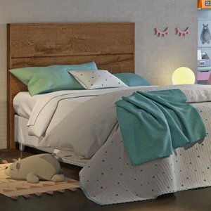 Cabeceira para Cama de Solteiro San Marino - Móveis Mademarcs Brauna