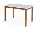 Ver imagem 5 de Mesa de Jantar Base Madeira Maciça com 2 Cadeiras Elisa Ideal para Apartamenteo 1,20x80 Branco