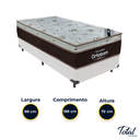 Ver imagem 3 de Cama Box Solteiro Branco e Colchão Sleep King Molas Ensacadas Ortobom