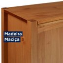 Ver imagem 7 de Conjunto Rack e Buffet Madeira Maciça Primavera CabeCasa MadeiraOriginals Marrom