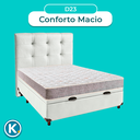 Ver imagem 4 de Kit Cama Box Bau + Cabeceira + Colchão Casal D23 - D23 - Inducol