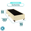 Ver imagem 4 de Cama Box Solteirão Bege Nature 96x203