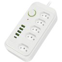 Ver imagem 2 de Filtro de Linha 5 Tomadas+usb 10a 2m