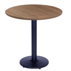 Mesa de Jantar Redonda 80 Cm Tampo Evora em Mdp Base Zeta