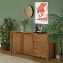 Ver imagem 3 de Conjunto Buffet e Cristaleira Madeira Maciça Primavera CabeCasa MadeiraOriginals