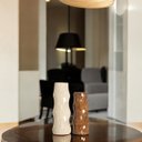 Ver imagem 2 de Vasos de Cerâmica Contorno para Decoração Bege e Marrom Petra