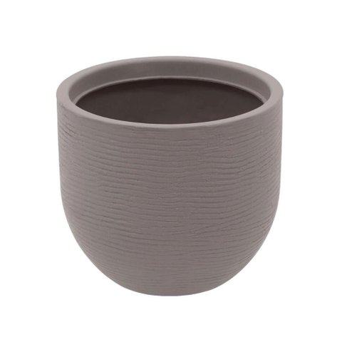 Vasinho Plantas Tramontina Laos Plástico Cor Concreto 15,5cm