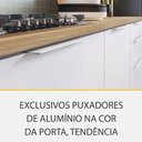 Ver imagem 4 de Cozinha 7 Peças Marquesa 7 Portas 7 Gavetas 350cm Mdf Nesher Branca / Nature