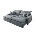 Ver imagem 2 de Sofá Cama Star 05 1,90m Molas Ensacadas Design Clean e 4 Almofadas Fibra Siliconada - Chumbo
