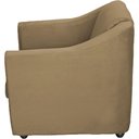 Ver imagem 4 de Kit 12 Poltronas Mila Pé de Plástico Cromado - Nude Suede