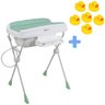 Banheira Bebe Suporte Trocador Redutor Assento Saboneteira Millenia Burigotto + Brinquedo de Banho B - 4