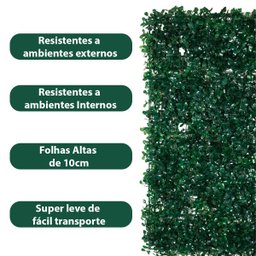 Planta Artificial Buchinho Placa 40x60 Grama Muro Inglês Jardim Vertical Decoração De Ambientes - 3