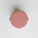 Ver imagem 4 de Puff Decorativo Eloah Redondo Assento Extra para Sala Quarto Suede Pufe com Pés de Madeira