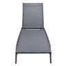 Espreguiçadeira Chaise Outdoor Externa Tamandaré Rivatti em Aluminio Tela Mesh Grafite com - 2