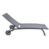 Espreguiçadeira Chaise Outdoor Externa Tamandaré Rivatti em Aluminio Tela Mesh Grafite com - 3