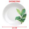 Kit Jogo de Pratos Fundo Sopa 8pçs 8 Pessoas Graziela 21cm - 5