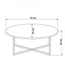 Ver imagem 3 de Mesa de Centro Redonda 70cm Complementos