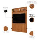 Ver imagem 3 de Painel Tv 65 Pol 183cm Suspenso Ripado Noah D04 Freijó - Mpozenato